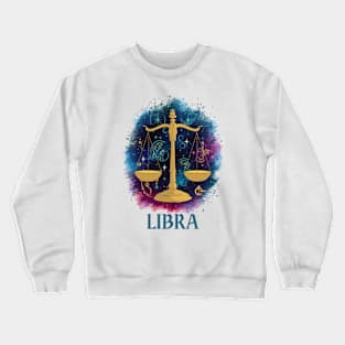 Libra Zodiac Sign Crewneck Sweatshirt